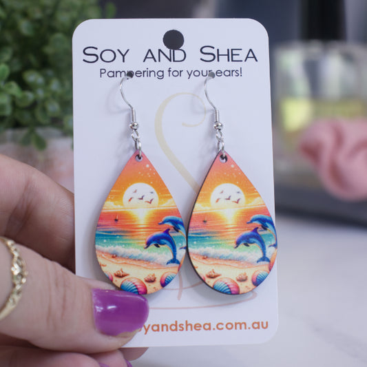 Dolphin Sunset Earrings