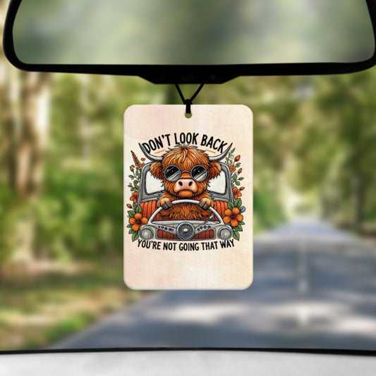 Don't Look Back Car Air Freshener