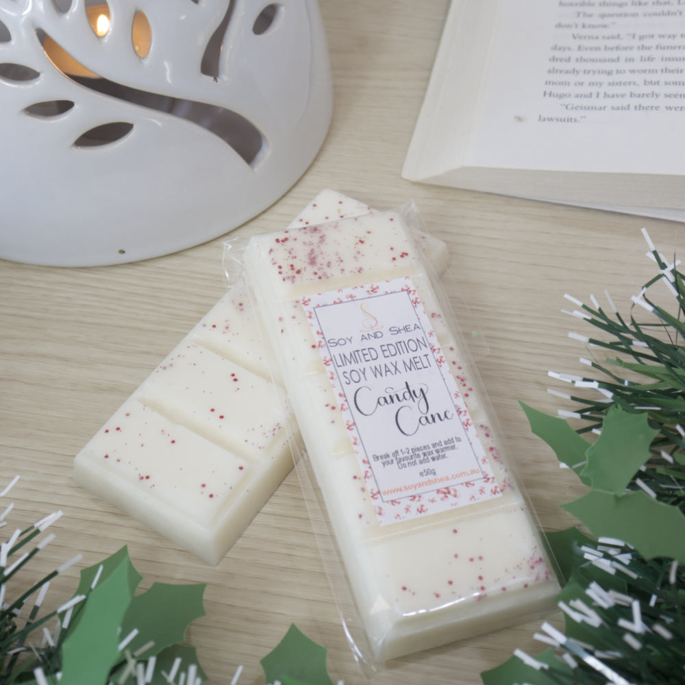 Candy Cane Wax Melt Snap Bar