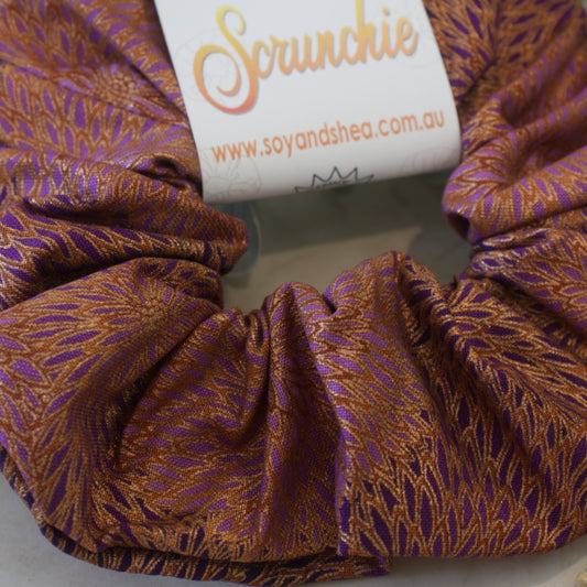 Purple Dahlia Scrunchie