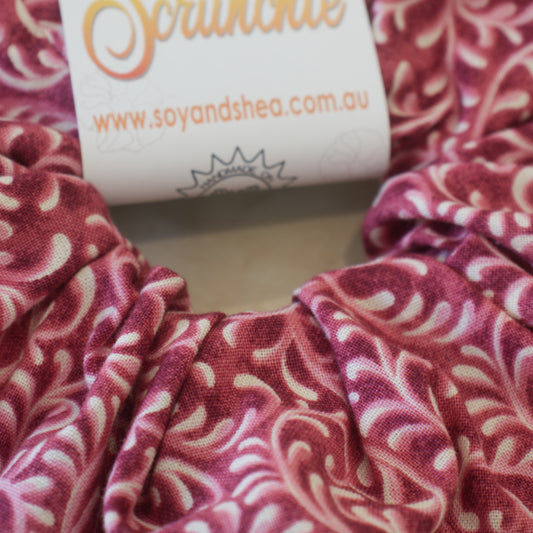 Raspberry Swirl Scrunchie