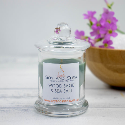 Wood Sage & Sea Salt Soy Candle