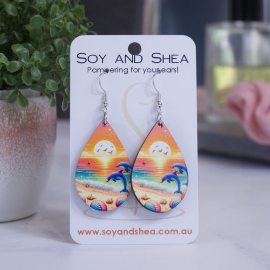 Dolphin Sunset Earrings