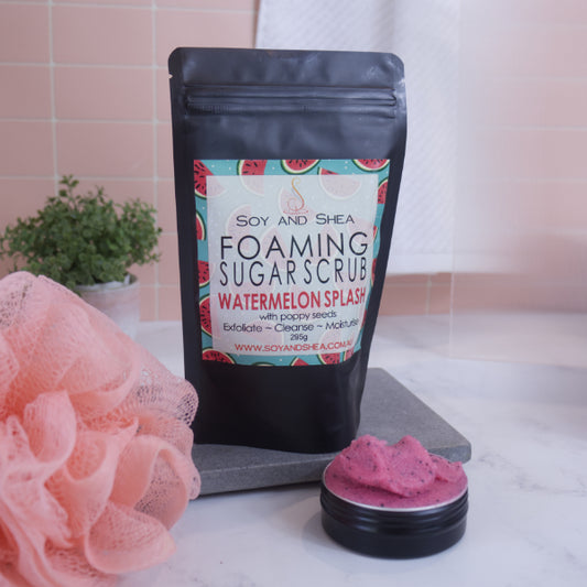 Watermelon Splash Foaming Sugar Scrub