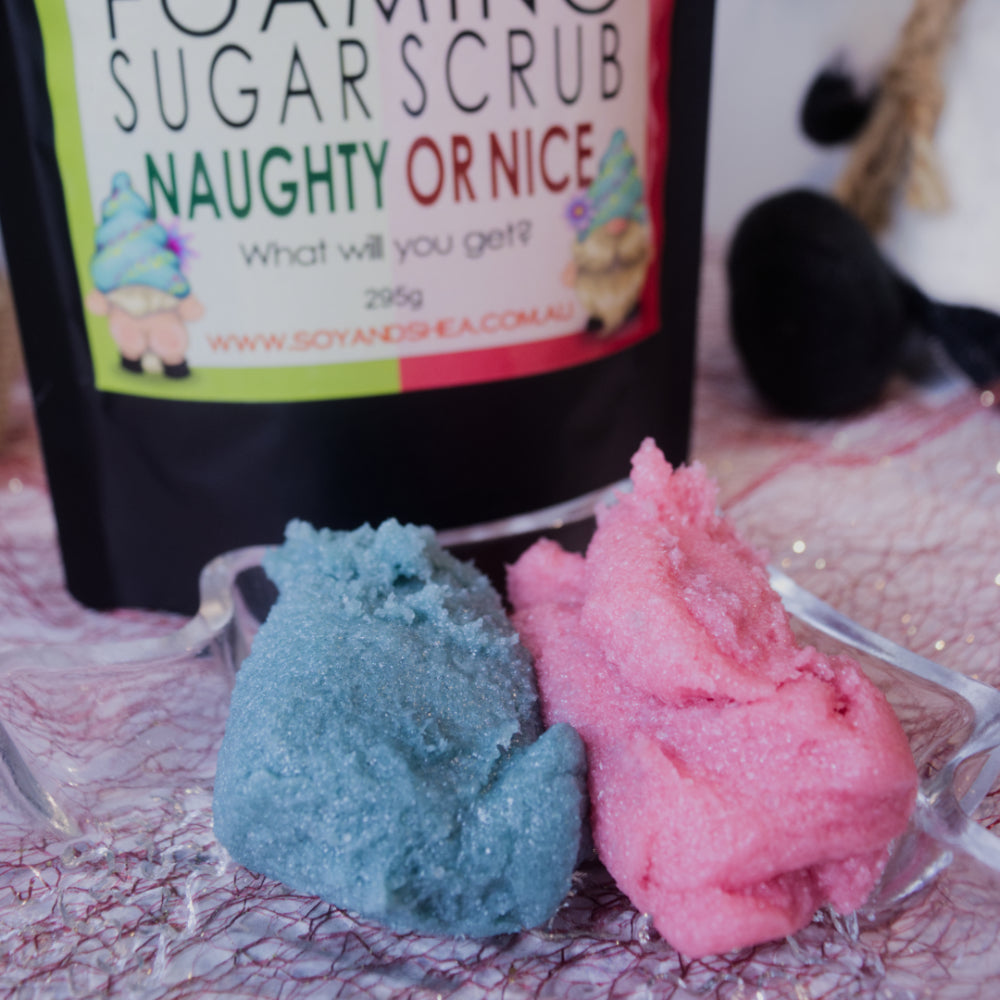 Naughty or Nice? Foaming Sugar Scrub