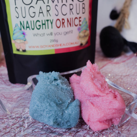 Naughty or Nice? Foaming Sugar Scrub