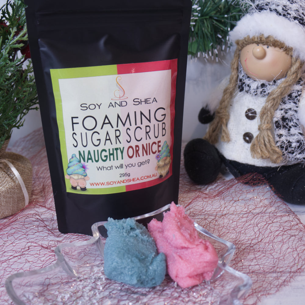 Naughty or Nice? Foaming Sugar Scrub