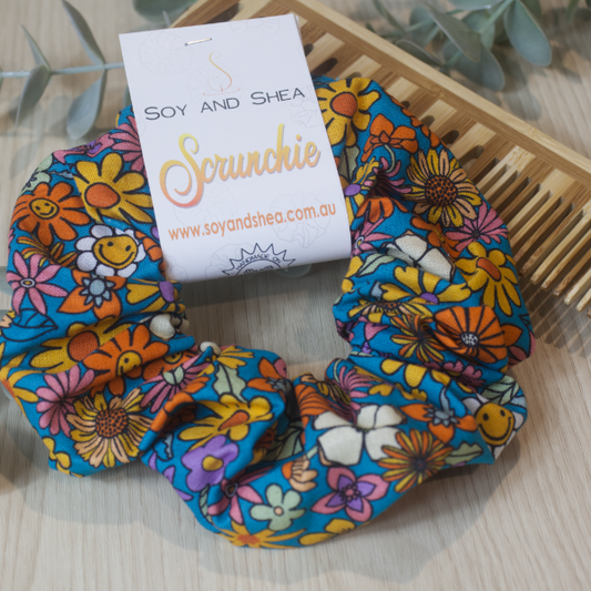 Happy Flowers Scrunchie