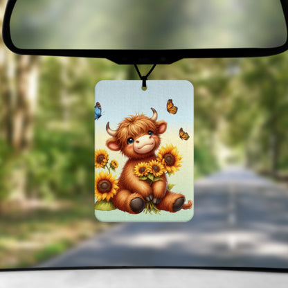 Highland Cow Car Air Freshener