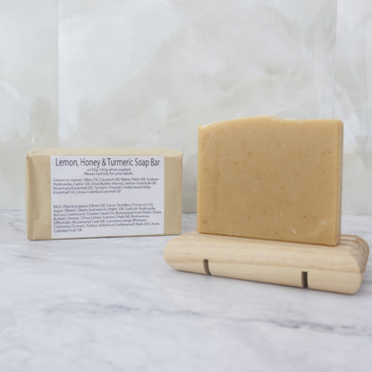 Lemon, Honey and Turmeric Natural Soap Bar (White Label Bundle)