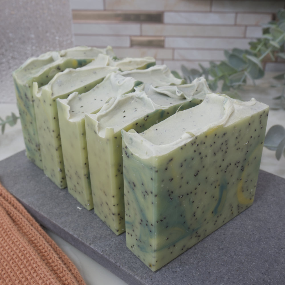 Lemongrass and Poppy Seed Soap Bar (White Label Bundle)