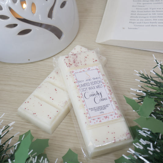 Candy Cane Wax Melt Snap Bar