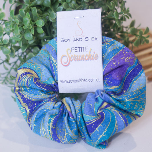 Peacock Swirl Petite Scrunchie