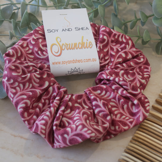 Raspberry Swirl Scrunchie