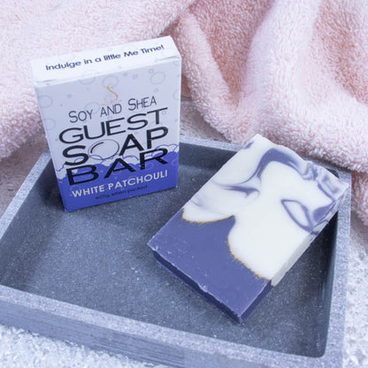 White Patchouli Guest Soap Bar