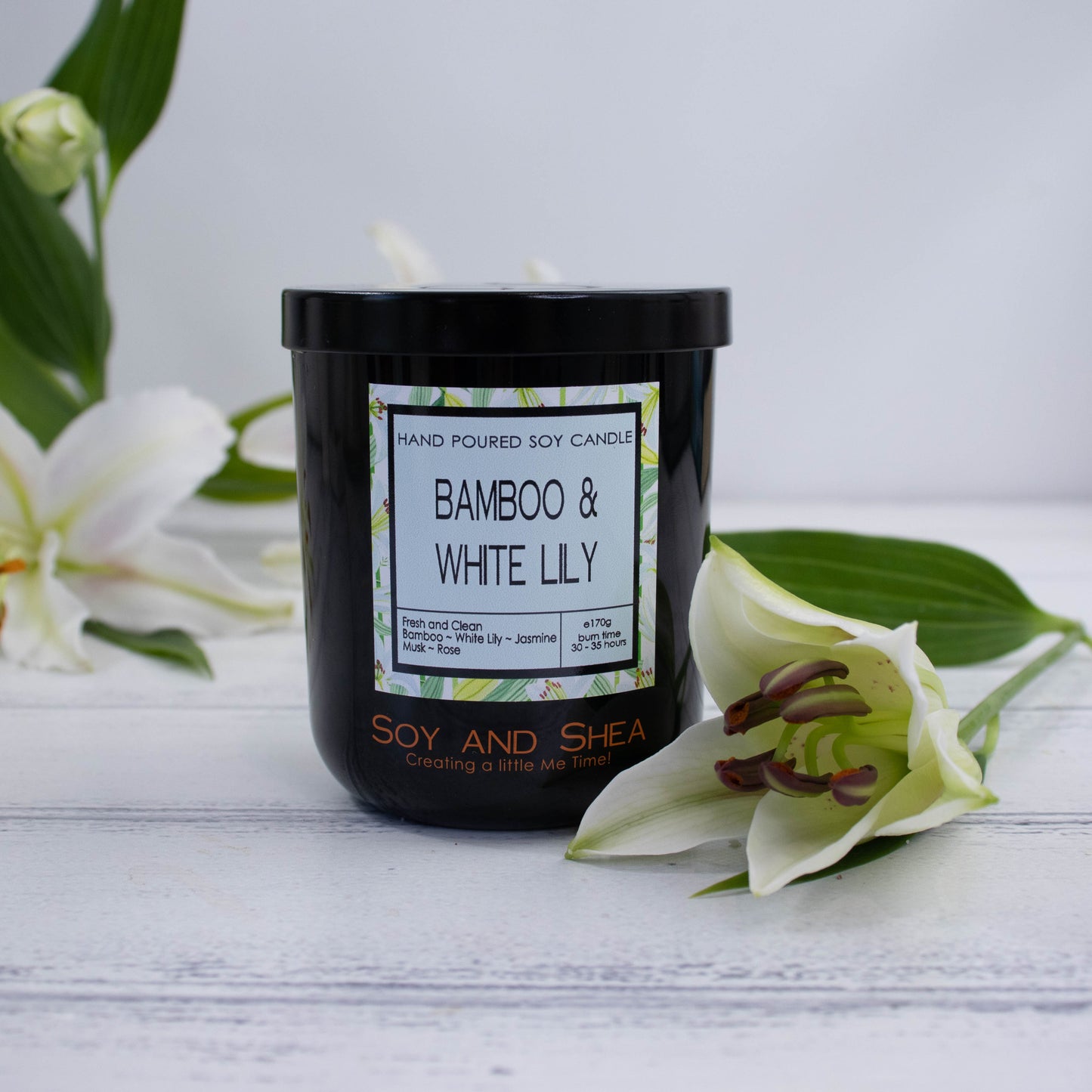 Bamboo & White Lily Soy Candle