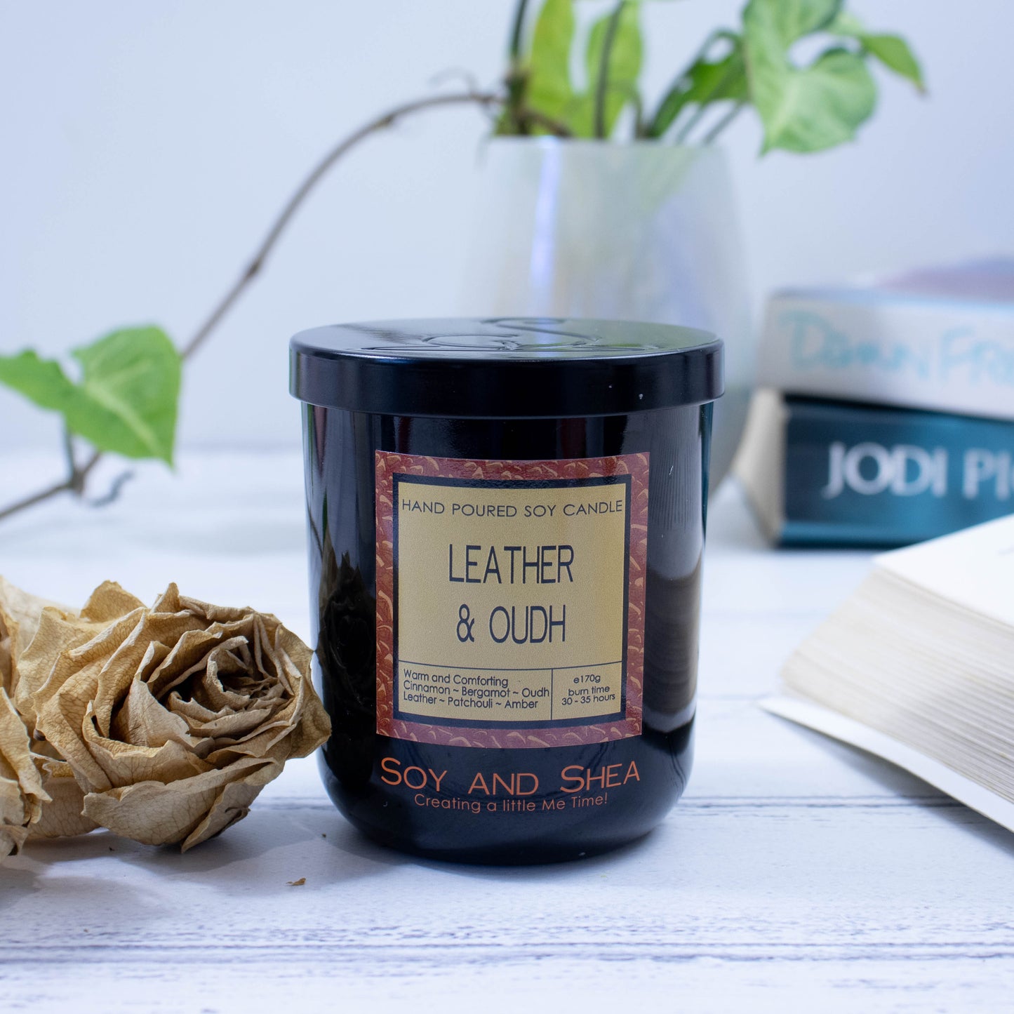 Leather and Oudh Soy Candle
